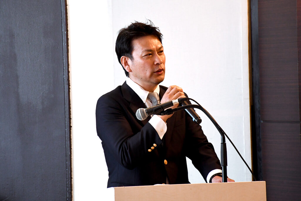 山田謙社長のあいさつ